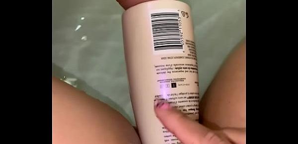  Sexy Horny Wet Lonely Asian Used  Bottle Instead Of Toy